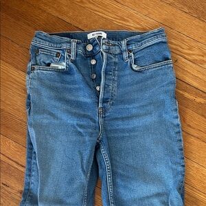 Re/Done High Rise Blue Denim Jeans
